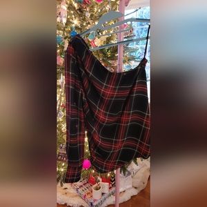 Ralph Lauren christmas tartan plaid top. Size 10